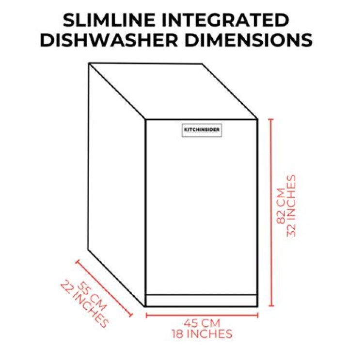 How deep is a slimline dishwasher