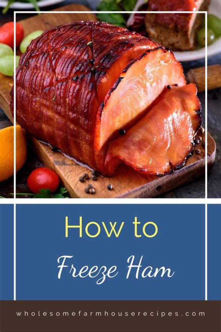 How do you freeze ham on the bone