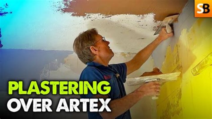How do you skim a wall over artex