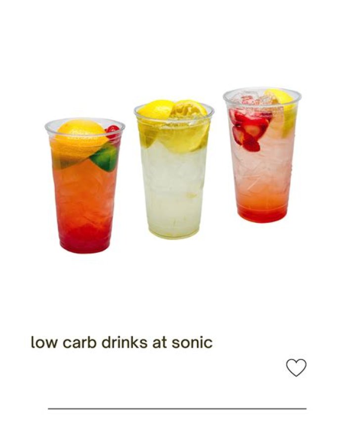 What are the diet drinks at Sonic