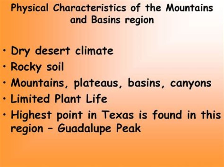 What are the mountains and basins