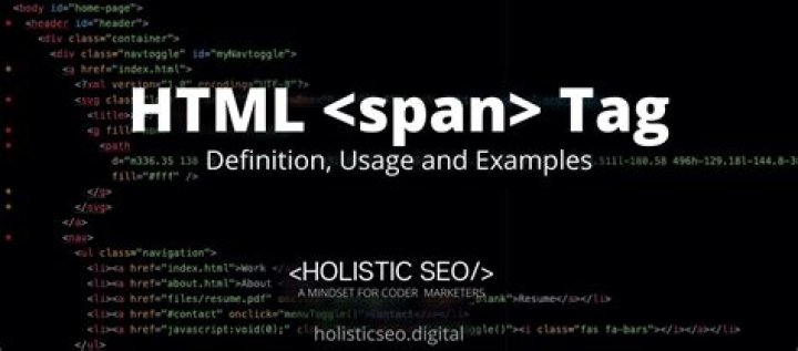 What does span class mean in HTML