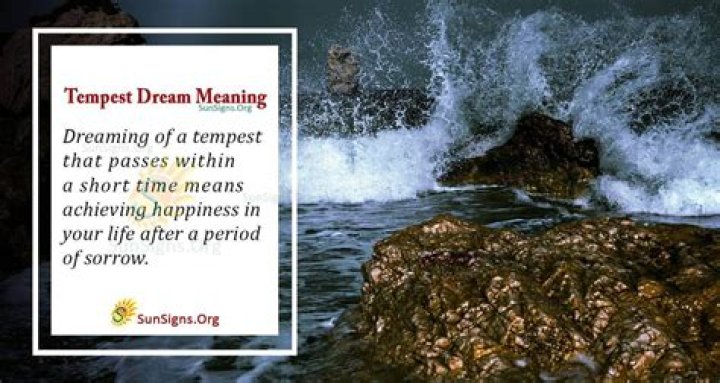 What does the tempest tossed mean