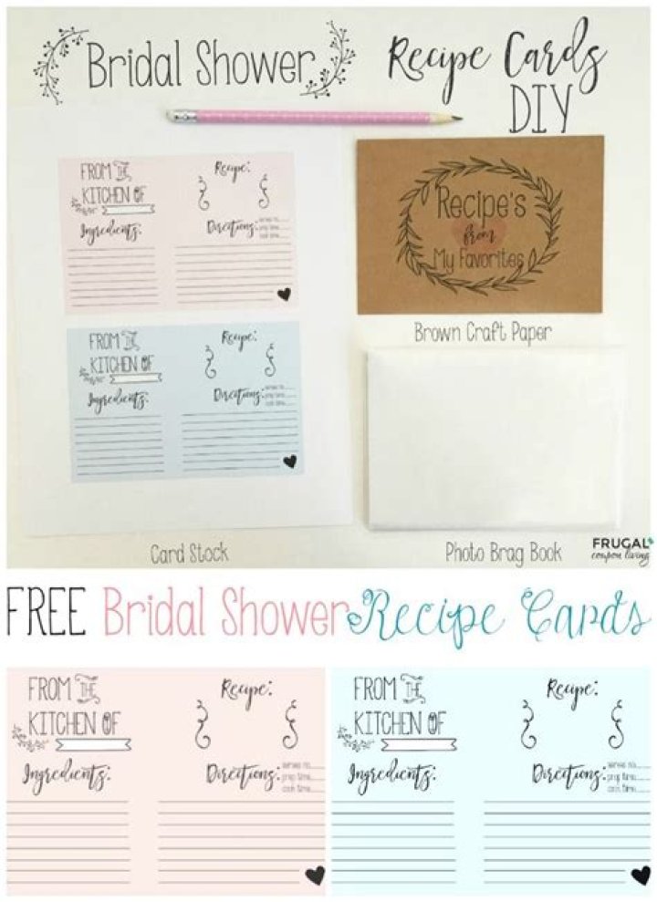 What is a recipe bridal shower