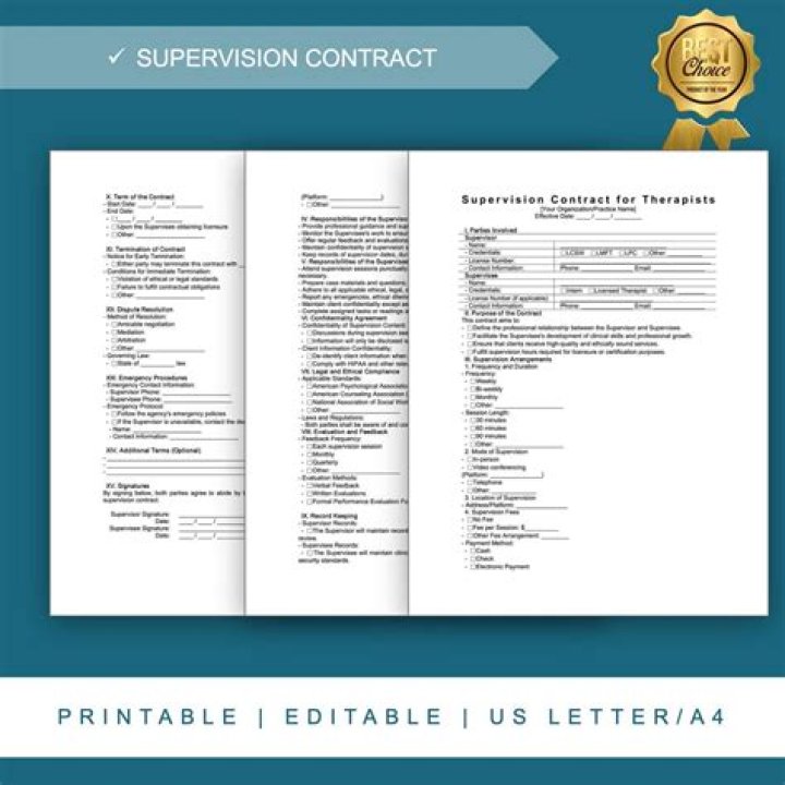 What is a supervision contract