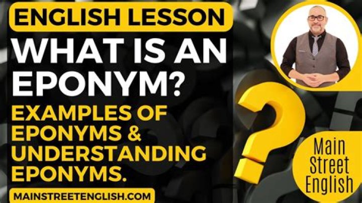 What is an example of a eponym