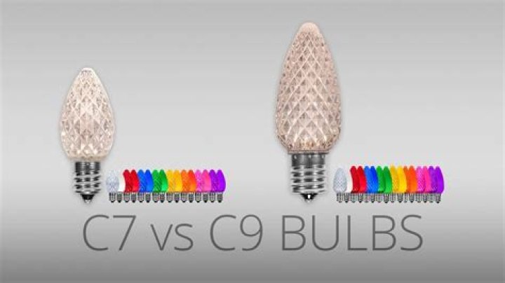What is bigger c7 or c9 lights