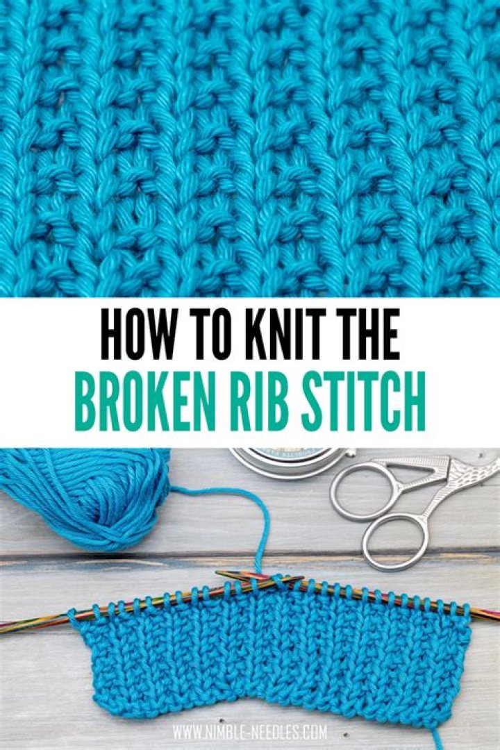 What is broken rib in knitting
