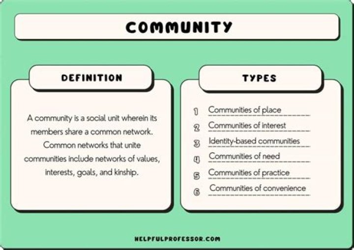 What is community and its type