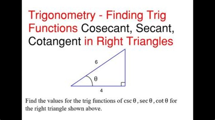 What is Cotangent trigonometry