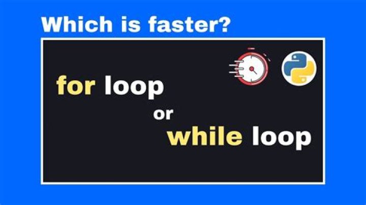 What is faster than a for loop