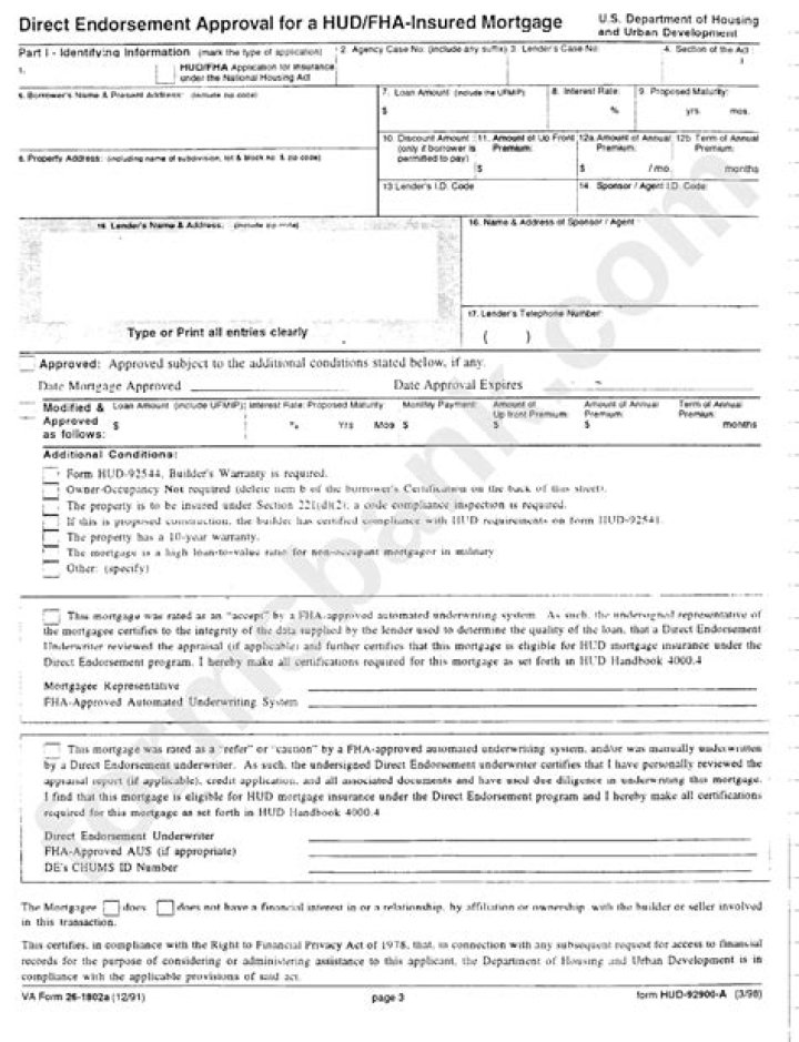 What is FHA Direct Endorsement