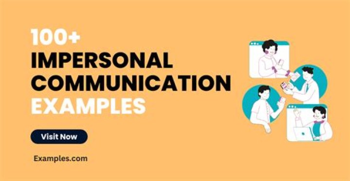 What is impersonal interaction