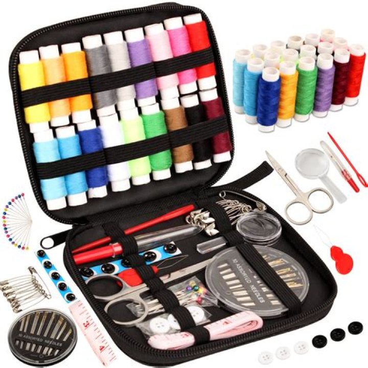 What is in a travel sewing kit