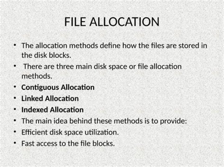 What is linked file allocation