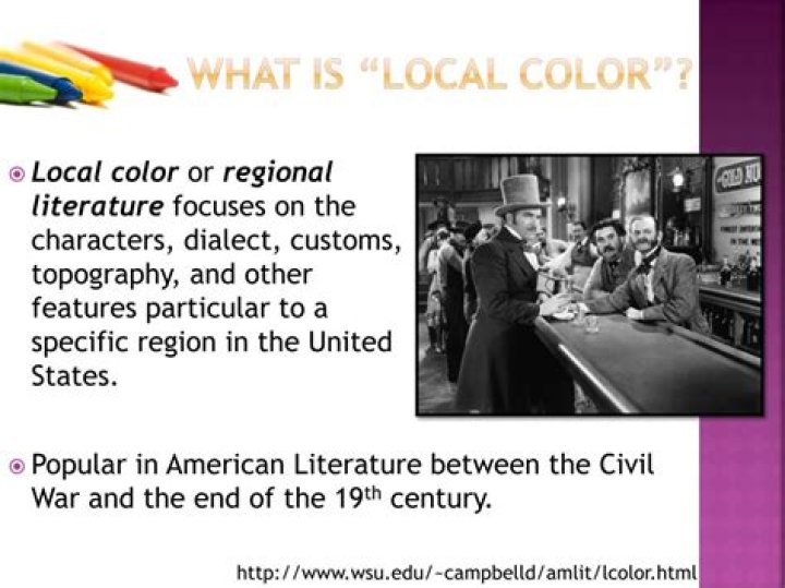 What is local color in a story