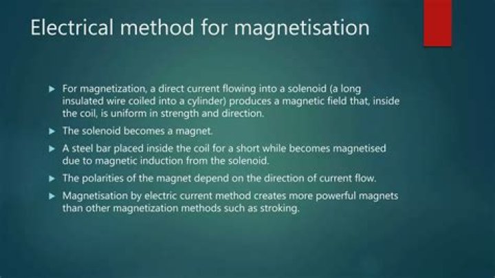 What is meant by magnetisation