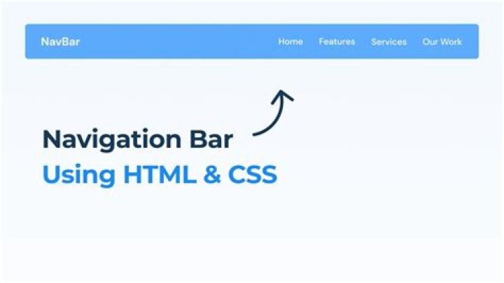What is navigation bar in HTML