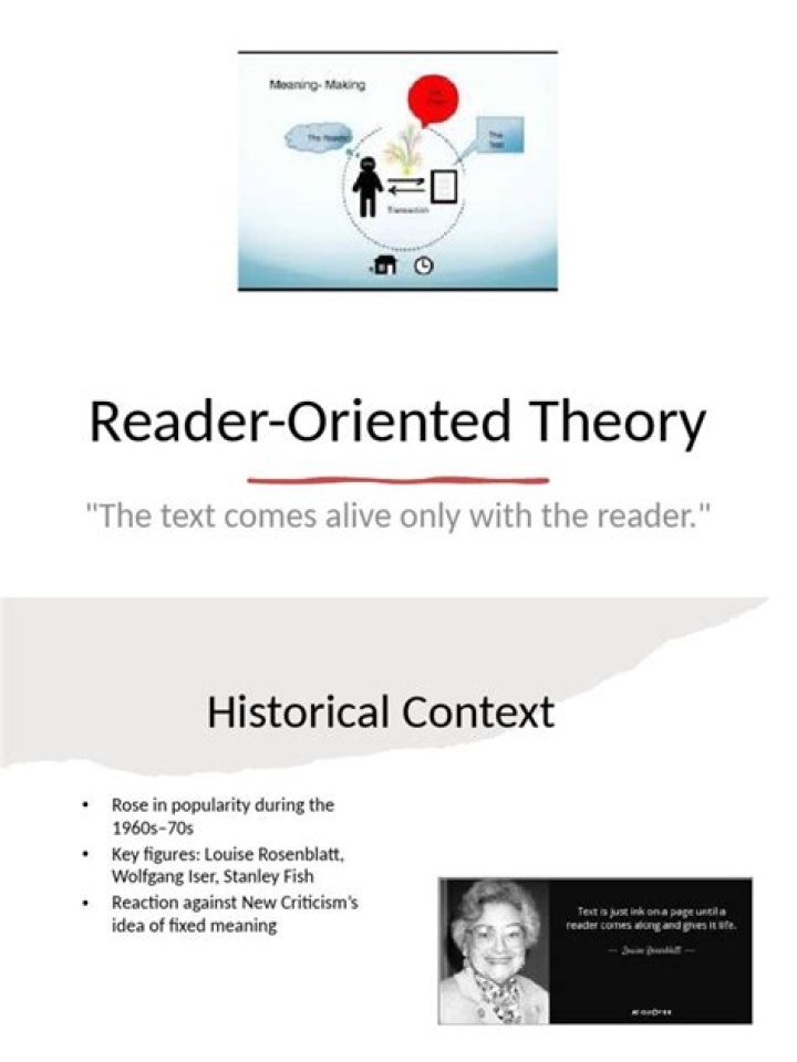 What is reader oriented theory