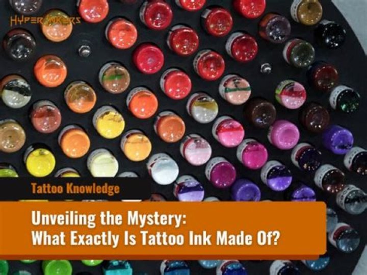 What is red tattoo ink made of