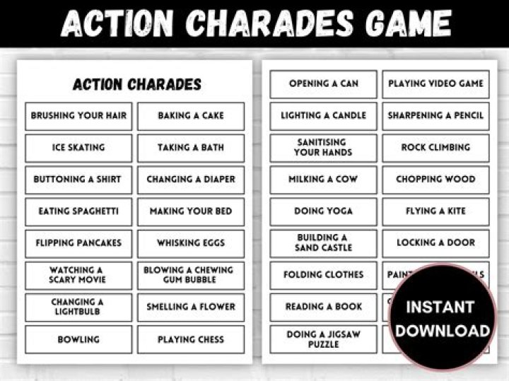 What type of game is charades