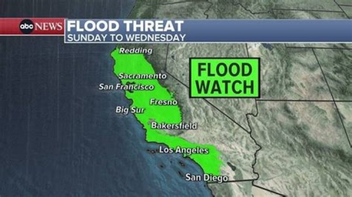 Where does it flood in California