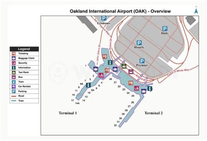 Where does Oakland Airport fly to