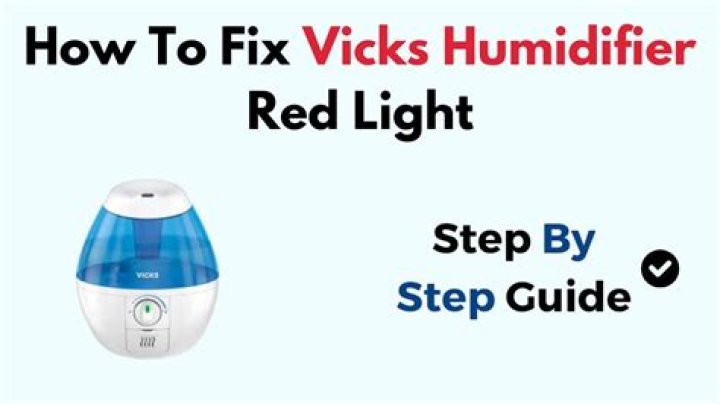 Why is my humidifier flashing red